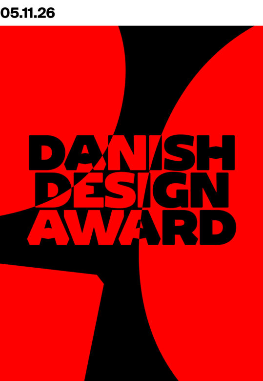 Danish Design Award logo i rød og sort