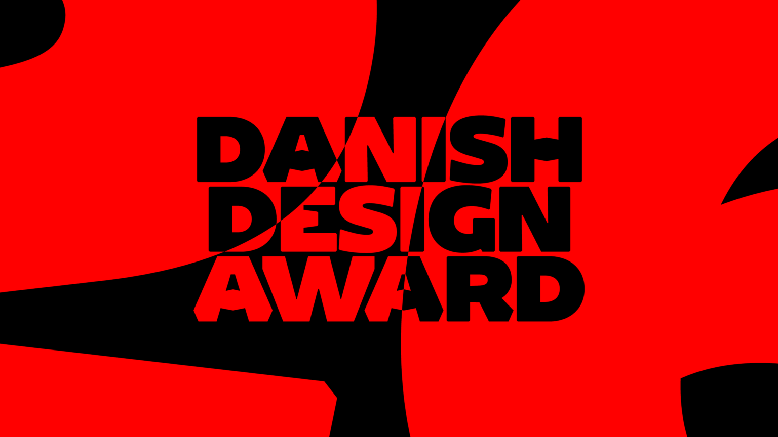 Danish Design Award logo i rød og sort